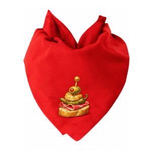 Producto: Pañuelo rojo con pintxo bordado